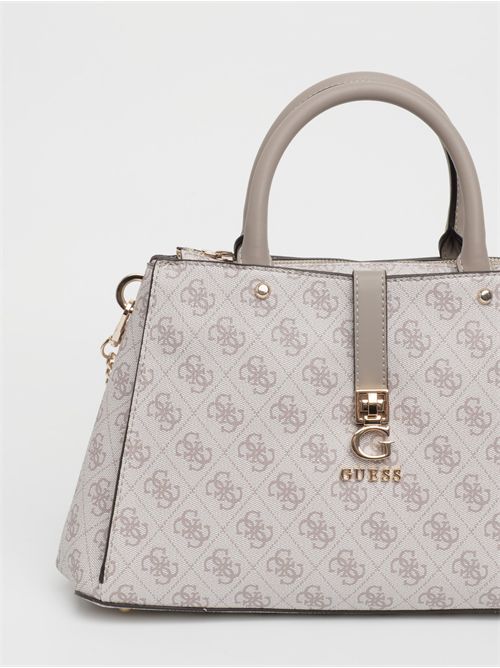 ZAMIRA HOBO SHOULDER LATTE LOGO GUESS | HWSG96 29060DKO